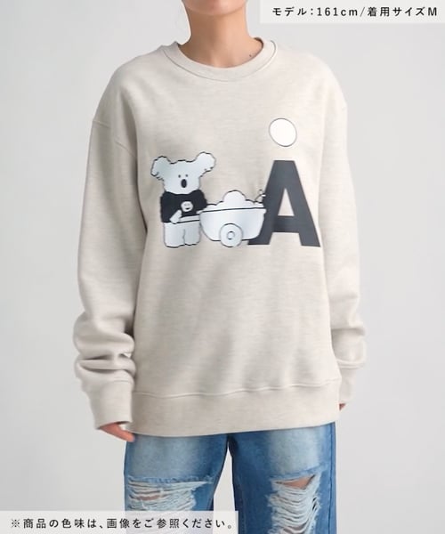 トレーナー スウェット 「UNISEX」Romane×ALAND／COCOプルオーバー（裏起毛） レディース メンズ UNISEX】Romane×ALAND／COCOプルオーバー（裏起毛）（スウェット
