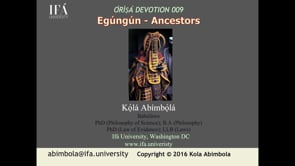 #009 Egúngún - Ancestors