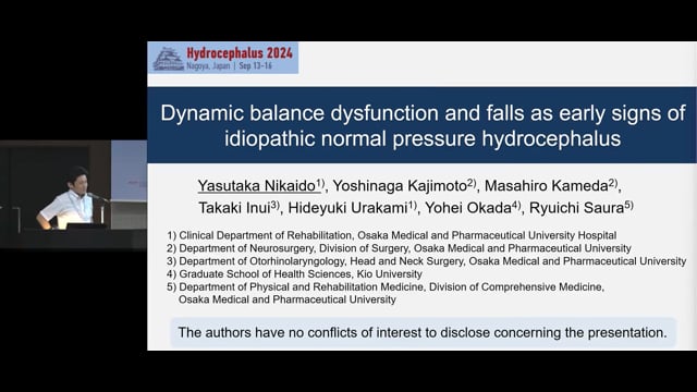 Dynamic Balance Dysfunction And Falls As Early Signs Of Idiopathic Normal Pressure Hydrocephalus - Yasutaka Nikaido