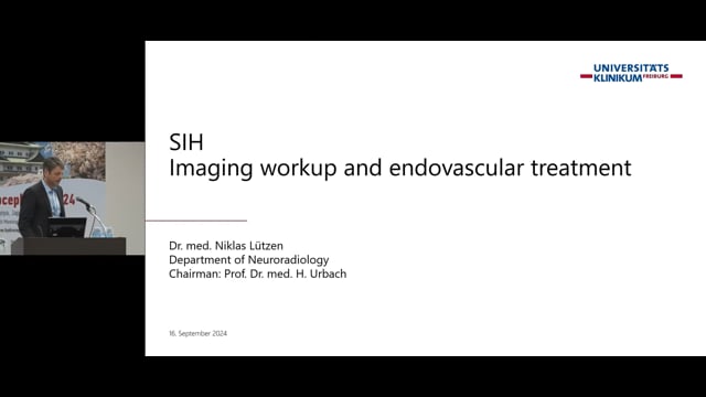 Imaging Workup And Endovascular Treatment - Niklas Lutzen