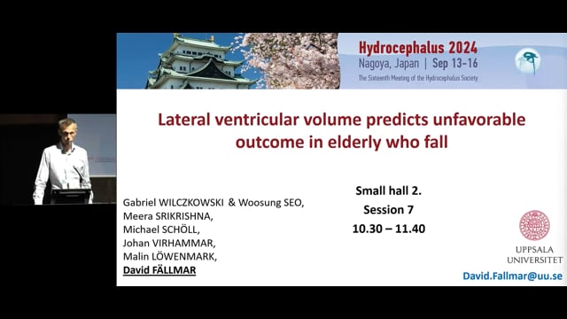Lateral Ventricular Volume Predicts Unfavourable Outcome And Earlier Death In Elderly Who Fall - David Fällmar