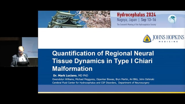 Quantification Of Regional Neural Tissue Dynamics In Type I Chiari Malformation - Mark Luciano