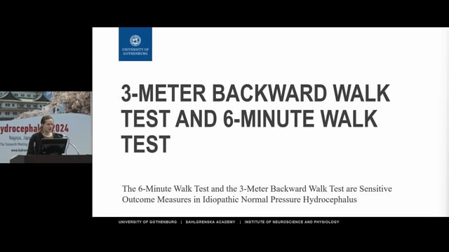The 6-Minute Walk Test And The 3-Meter Backward Walk Test Are Sensitive Outcome Measures In Idiopathic Normal Pressure Hydroceph