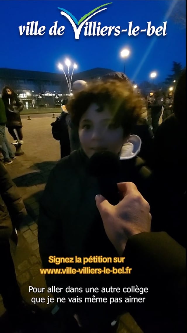 Vimeo Video : On ne veut pas que le collège soit fermé !