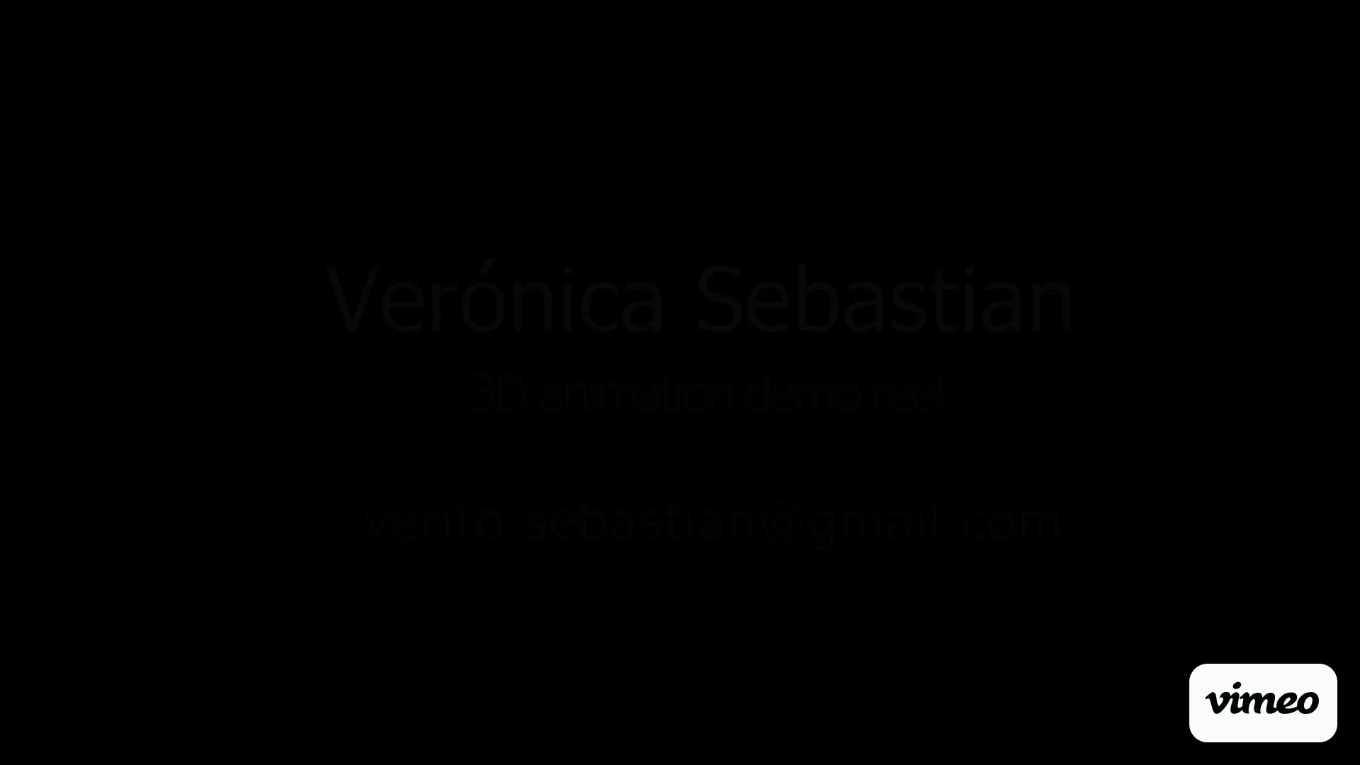 Veronica Sebastian 3D Animation DemoReel