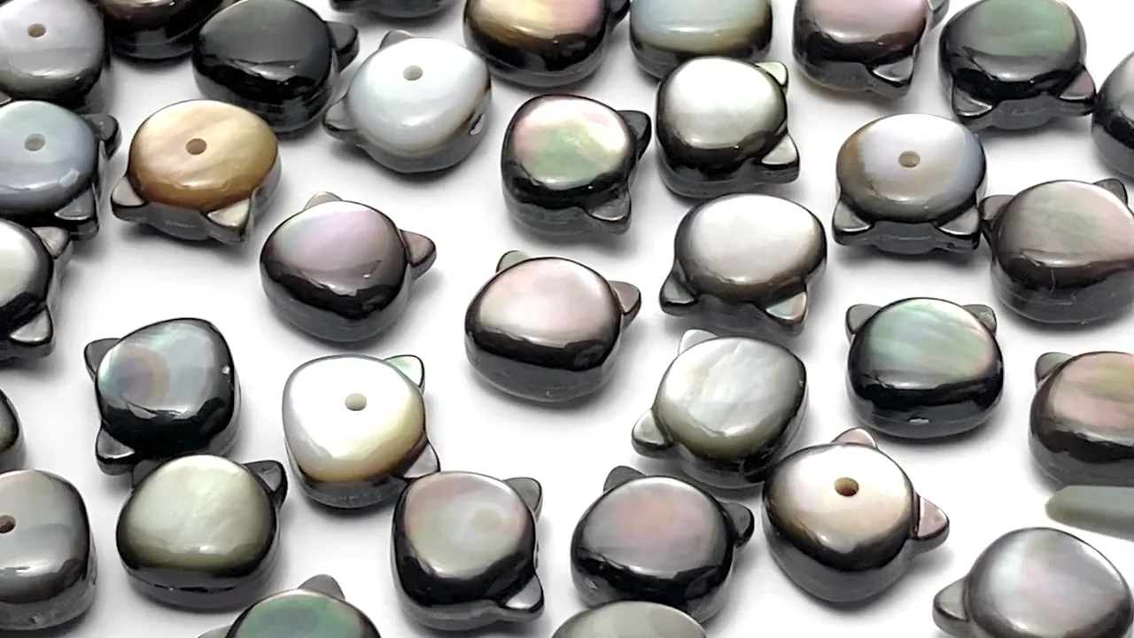 黒蝶貝カエルの装飾品　縁起ものセット 黒蝶貝カエルの装飾品 縁起ものセット 黒蝶貝カエルの装飾品