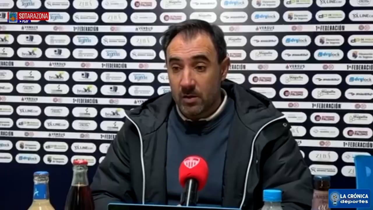 JUANMA BARRERO (Entrenador Tarazona) Gimnástica Segoviana 0-1 SD Tarazona / J22 - 1ª RFEF / Fuente: SD Tarazona