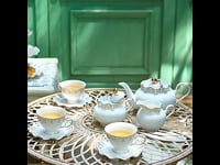 Rustic English Tea Set Porcelain Teapot Set