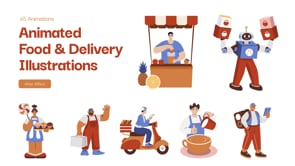 Animated Food and Delivery, a Food Illustration by Vectors Market (Thumbnail 4 of 4)