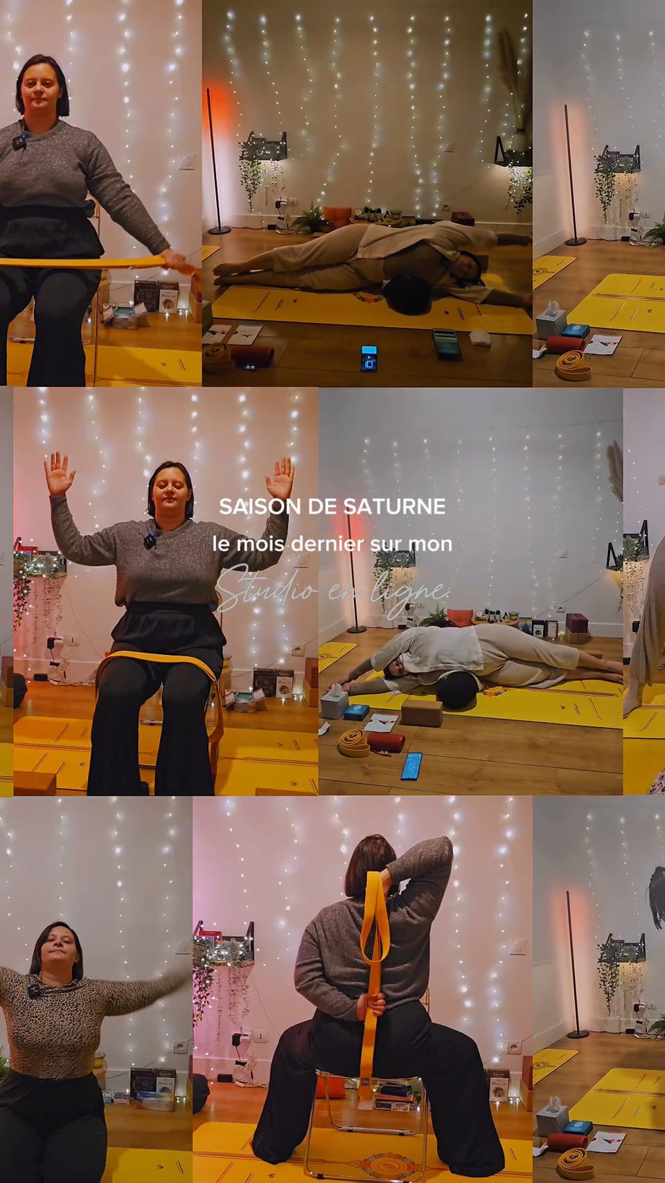 🧘🏻‍♂️ Dans le studio en ligne : Explore les énergies du cosmos sur ton tapis 🌌