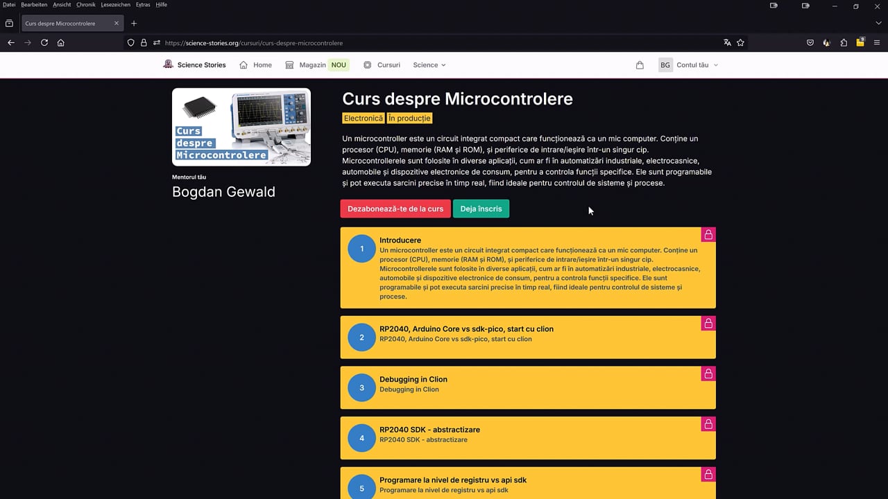 Conectarea și monitorizarea WiFi pe Pico W