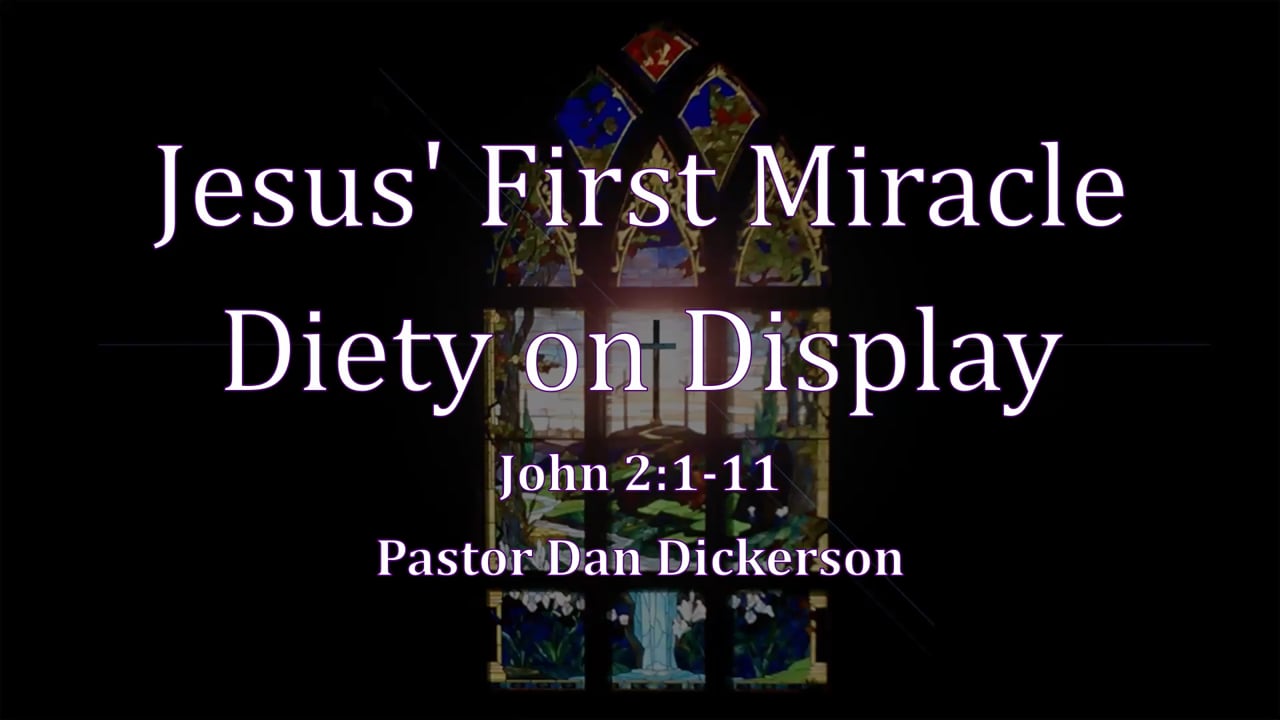 Jesus' First Miracle  Diety on Display