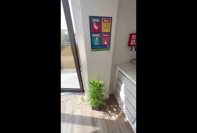 Video 1: View of the room with under bed storage