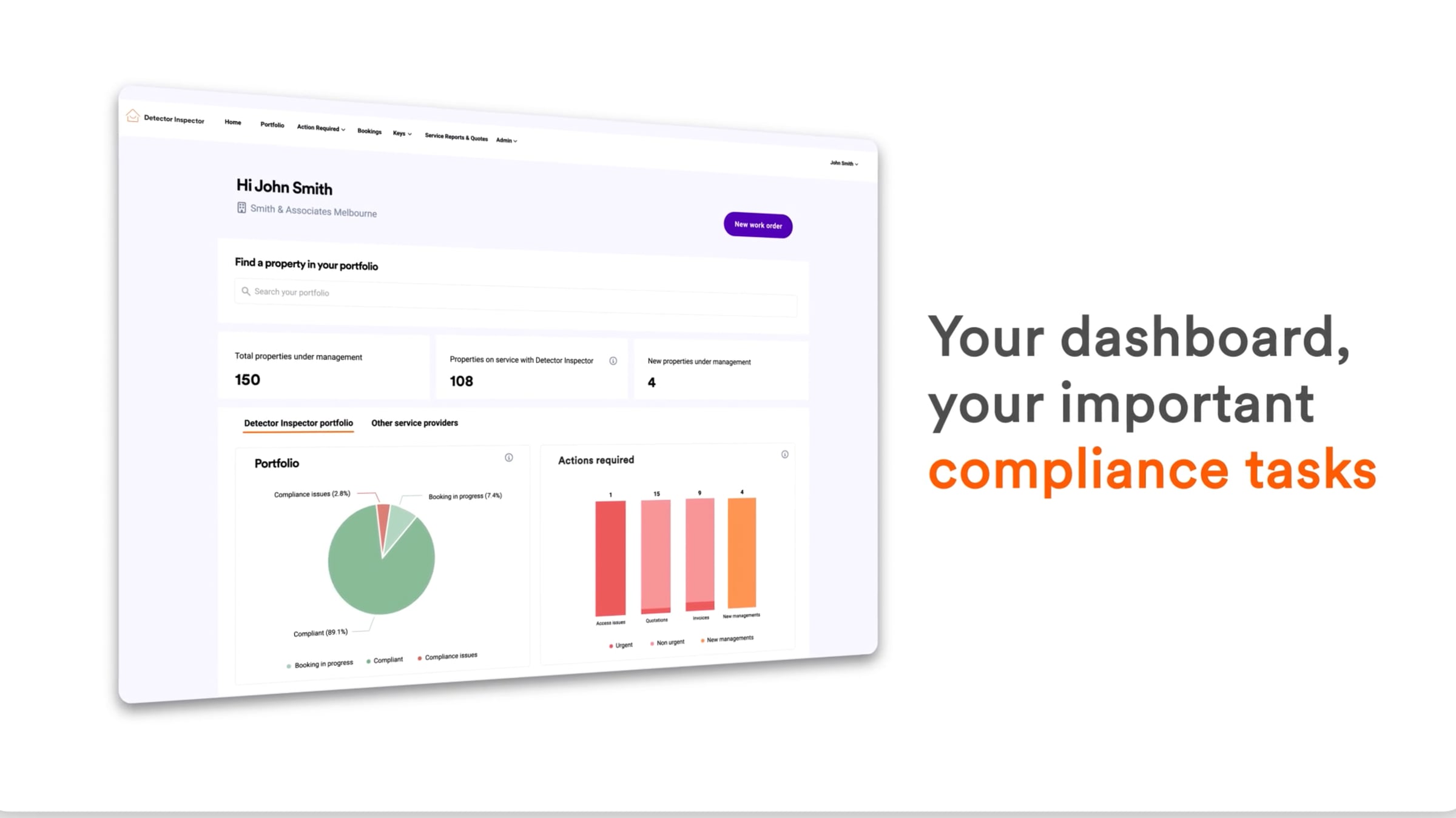 Compliance Portal: Get to know the dashboard