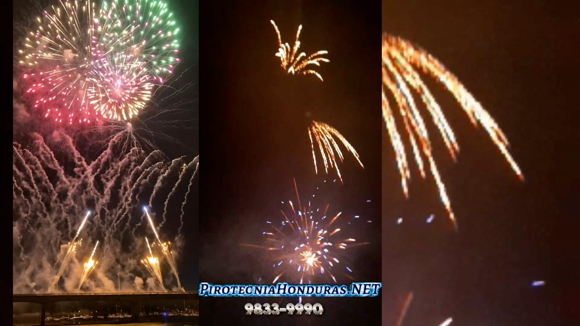 31 DICIEMBRE 2024 SHOW DE LUCES PIROTECNIA EMS HONDURAS PANTALLA COMPLETA
