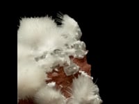 Mesolite and Apophyllite on Red Heulandite