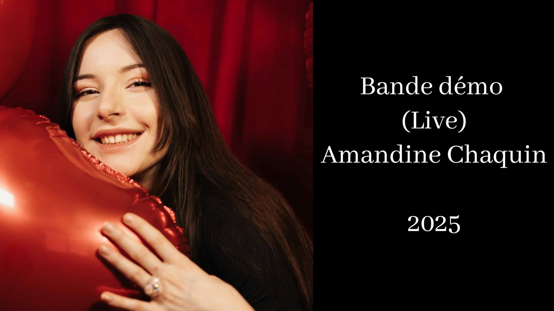 Video Bande démo (live) - AMANDINE CHAQUIN - 2025