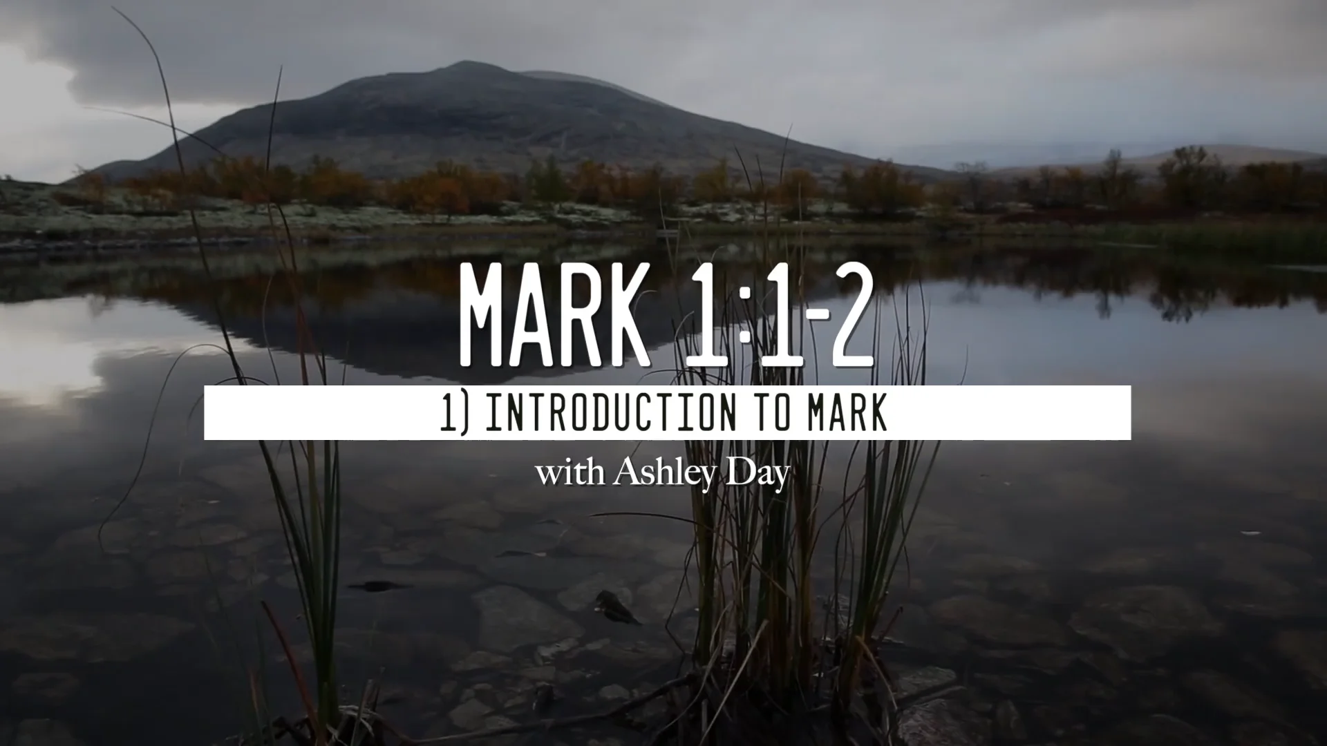 1) Mark 1:1-2 