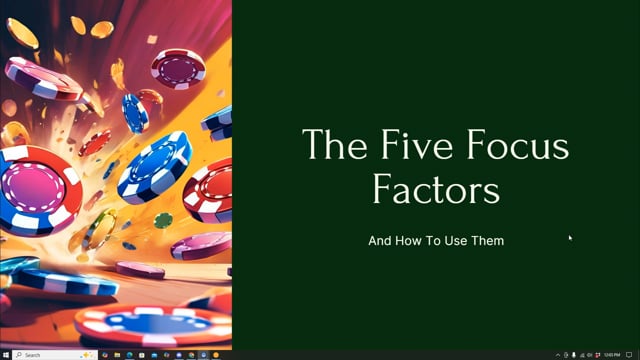 #685: The Five Focus Factors