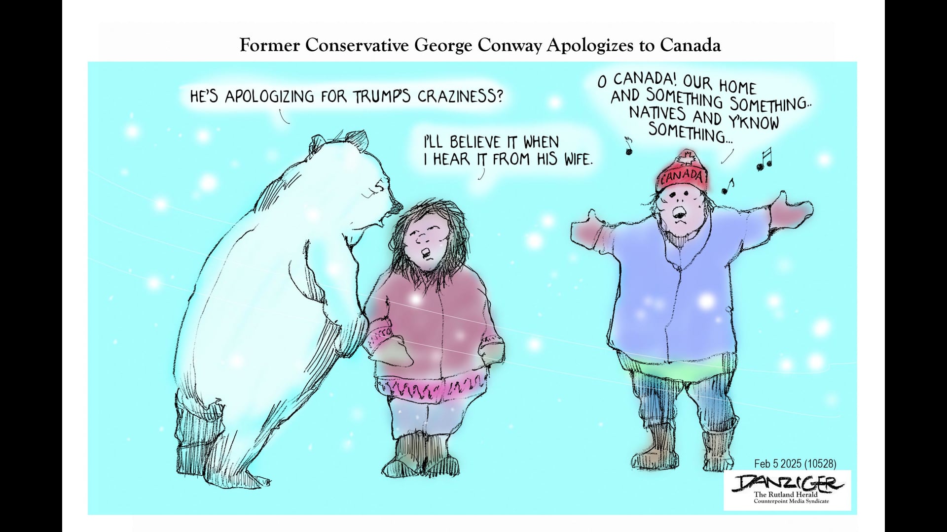 Danziger Live-Cartoon: George Conway