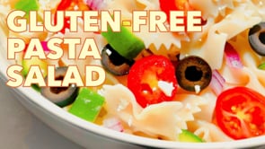 Mediterranean Style Gluten-Free Pasta Salad