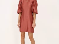 Pink dress with bows satin look | My Jewellery