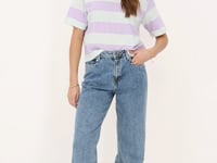 Lila-white striped T-shirt | My Jewellery