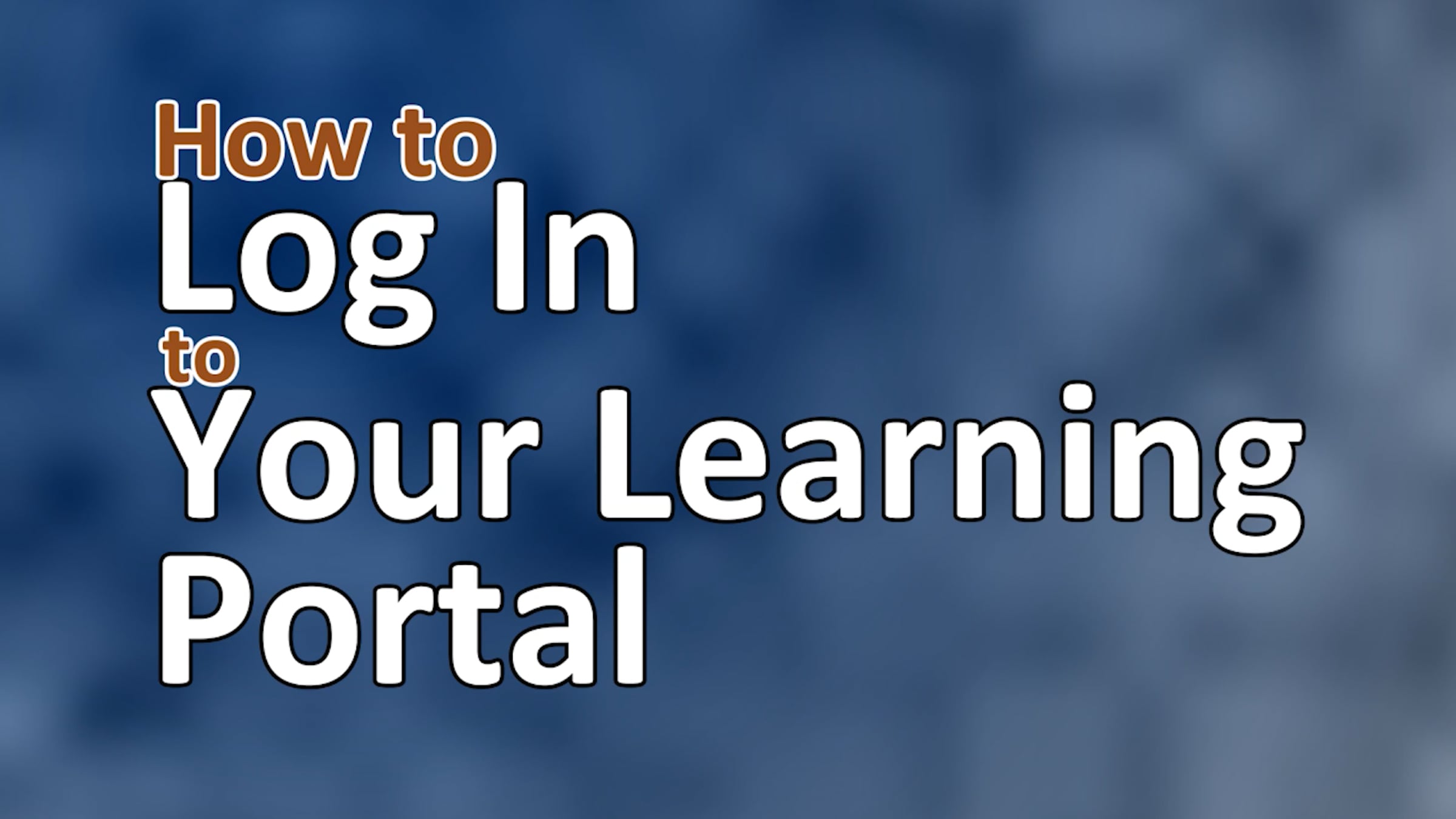 How to Log In to Your Learning Portal | Videos & Movies on Vimeo