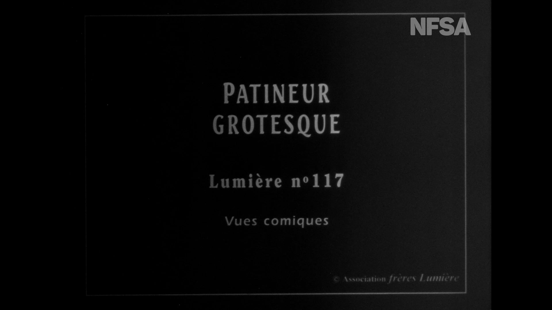 The birth of silent comedy: Patineur Grotesque | NFSA