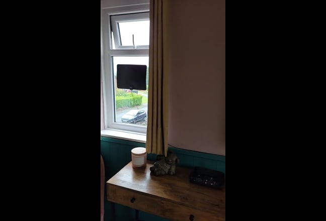 Video 1: View of the spare room