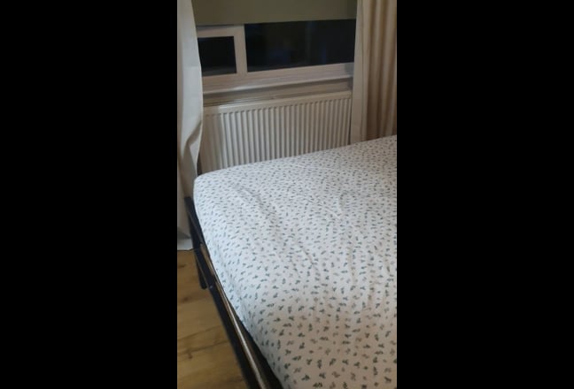 Video 1: New black framed bed with new mattress