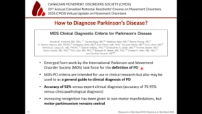 02 Diagnosis of PD and Biological Definition