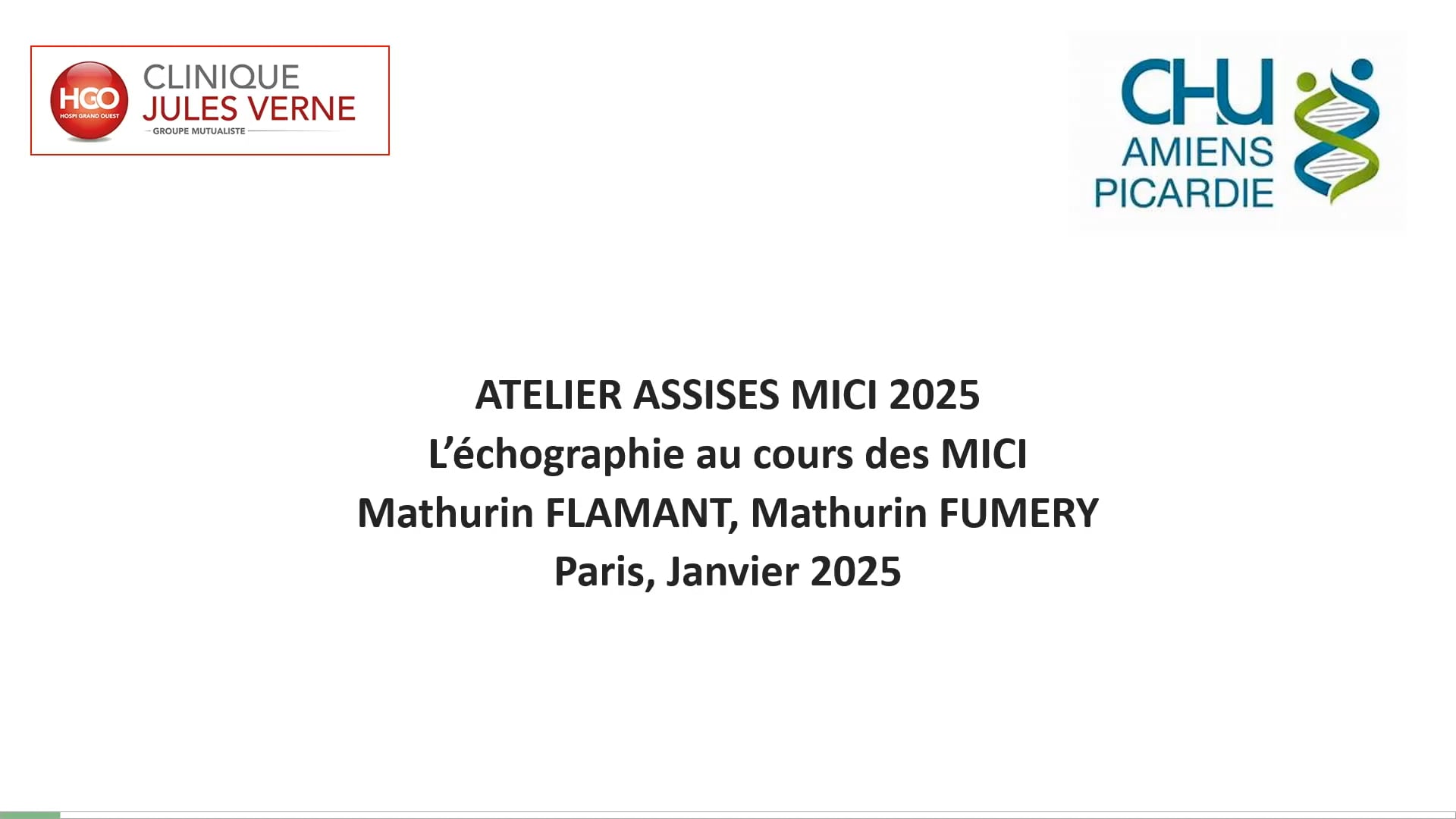 Atelier 2 - Echographie dans les MICI