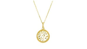 10kt Yellow Gold Tree of Life Pendant Necklace