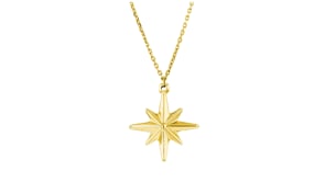 10kt Yellow Gold North Star Necklace