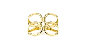 10kt Yellow Gold Open Double-Loop Ring