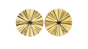 Italian 18kt Gold Over Sterling Wavy Earrings