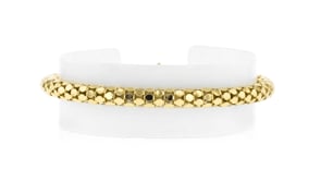 Italian 18kt Gold Over Sterling Popcorn-Chain Bracelet