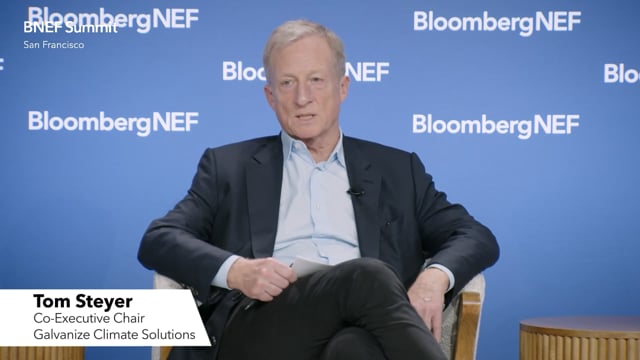 Watch "<h3 data-pm-slice="1 1 []">Executive Dialogue: Winning the Climate War</h3>
Tom Steyer, Co-Executive Chair, Galvanize Climate Solutions.
Moderated by Vandana Gombar, Editor, BloombergNEF"