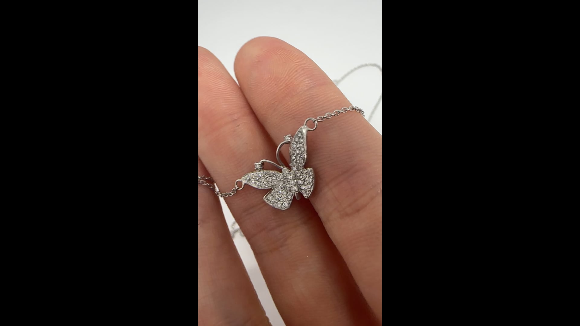 Collana Da Donna In Argento Sterling Con Farfalla