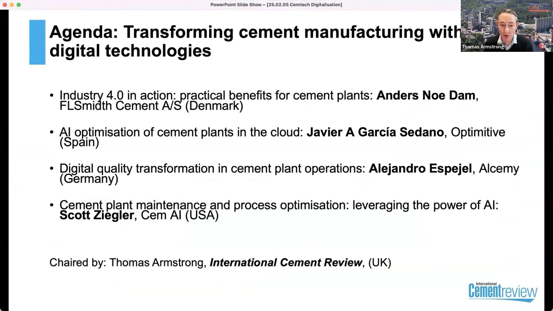 Cemtech Live Webinar: Transforming cement manufacturing with digital technologies