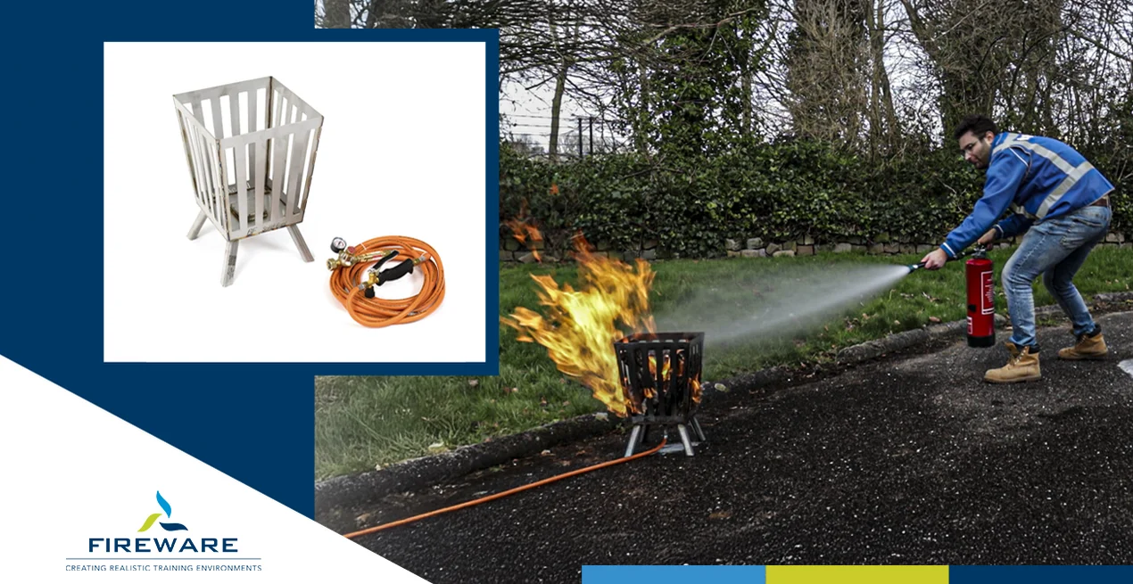 Solid Fire Extinguisher Trainer | A standalone Fire Extinguisher Ttrainer for a solid material fire