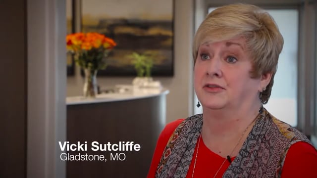 "I was crippled before and I'm not now." - Vicki Sutcliffe, Kansas City, MO