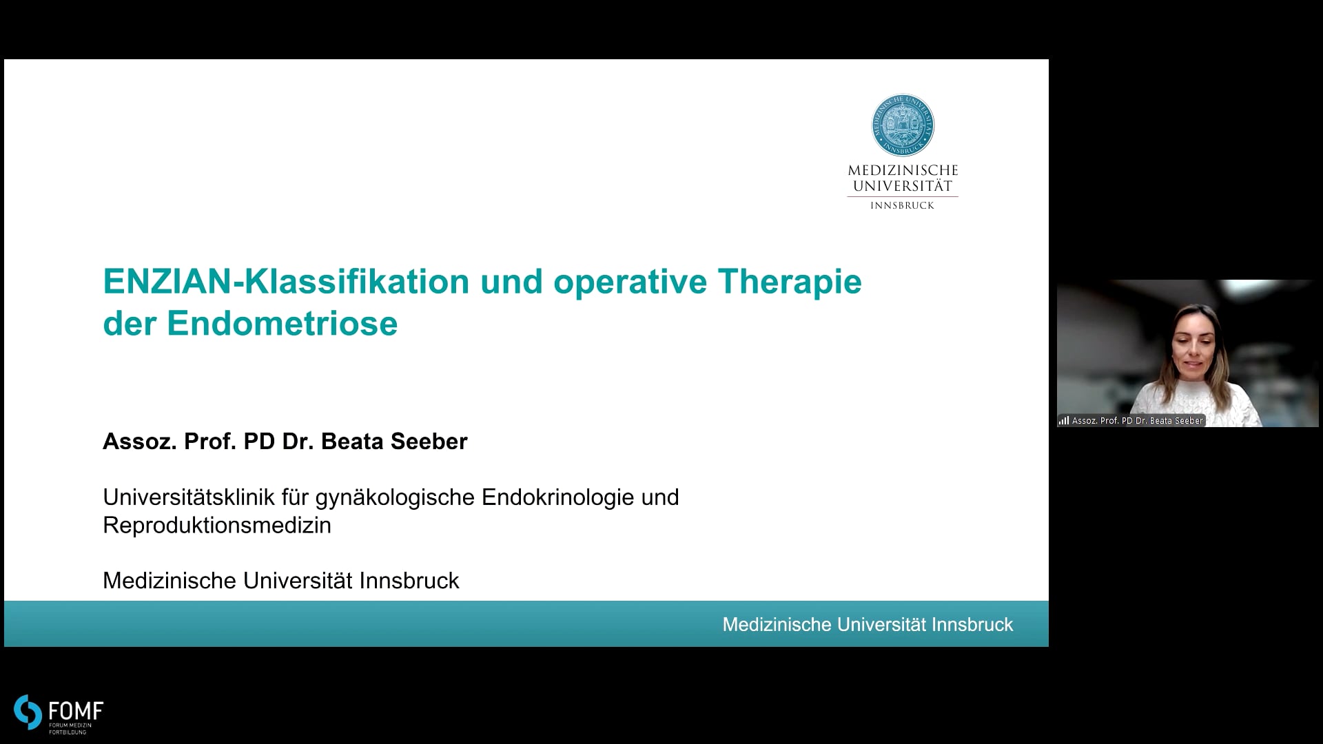 ENZIAN-Klassifikation und operative Therapie der Endometriose