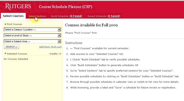  rutgers course schedule planner features on vimeo