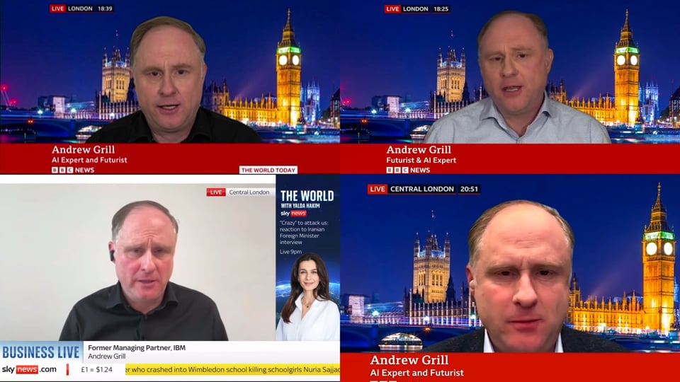 AI Expert Andrew Grill Media Appearances