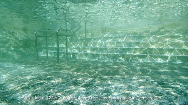 Arri Alexa underwater test footage