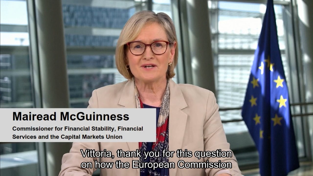 EMW24: Ask me anything session with Commissioner Mairead McGuinnes | Vittoria, 18, Italy