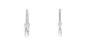 Sterling Silver Hammered Hoop Earrings