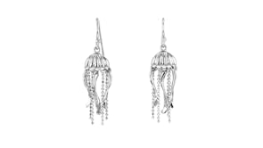 Sterling Silver Jellyfish Drop Earrings